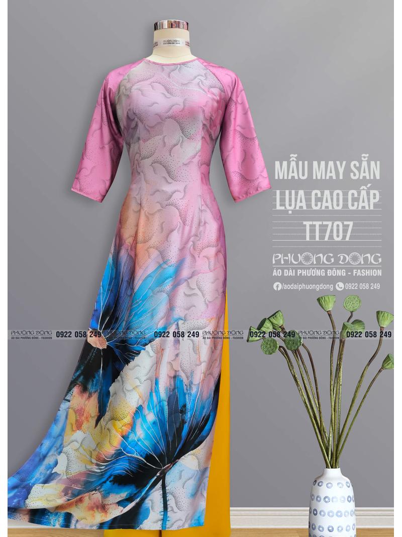 Áo Dài Truyền Thống Lụa Cao Cấp TT707